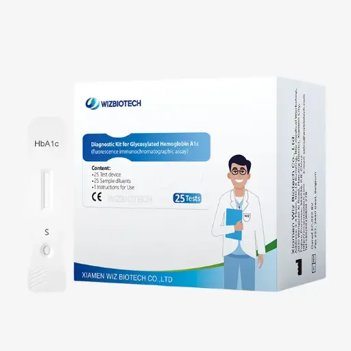 HbA1C Glycosylated Hemoglobin A1C Level Blood Sugard Test Diabetes Risk Management Test, Wizbiotech